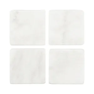 Marble Square Coasters : Set of 4