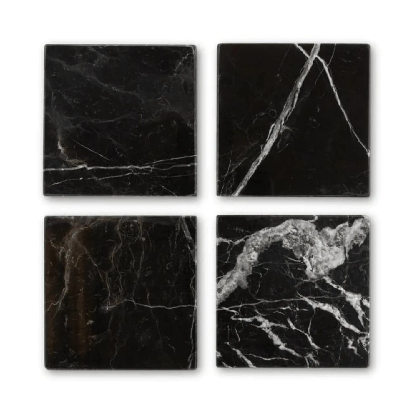 Marble Square Coasters : Set of 4