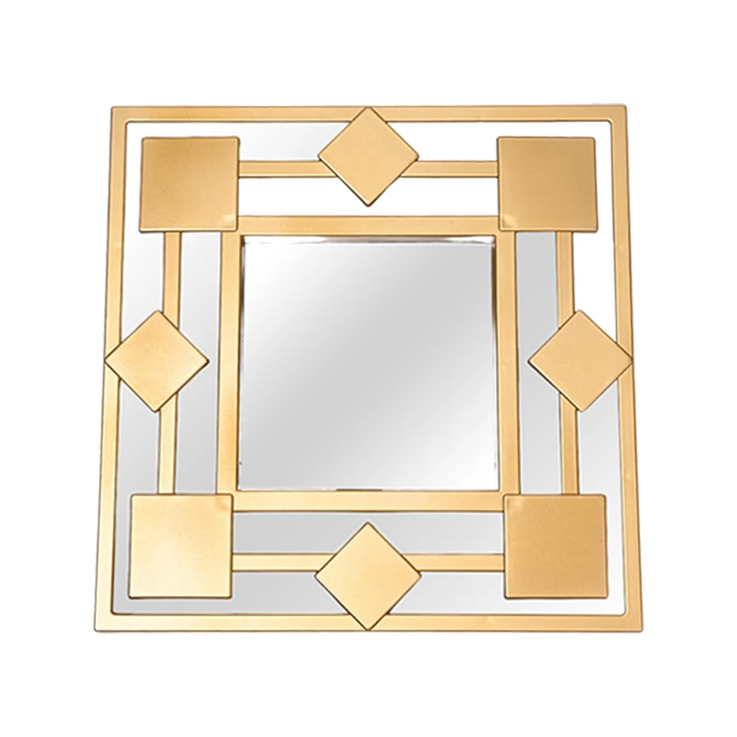 Market99 Wall - Set of 3 Wall Mirror | Durable & Rust Proof, Ideal for Girls, Girls Bedroom, Bedroom Décor, Powder Room, Quirky Room Décor Gold