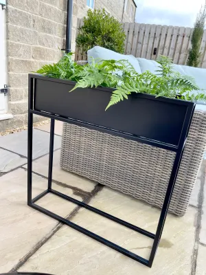 Metal Standing Planter Tall