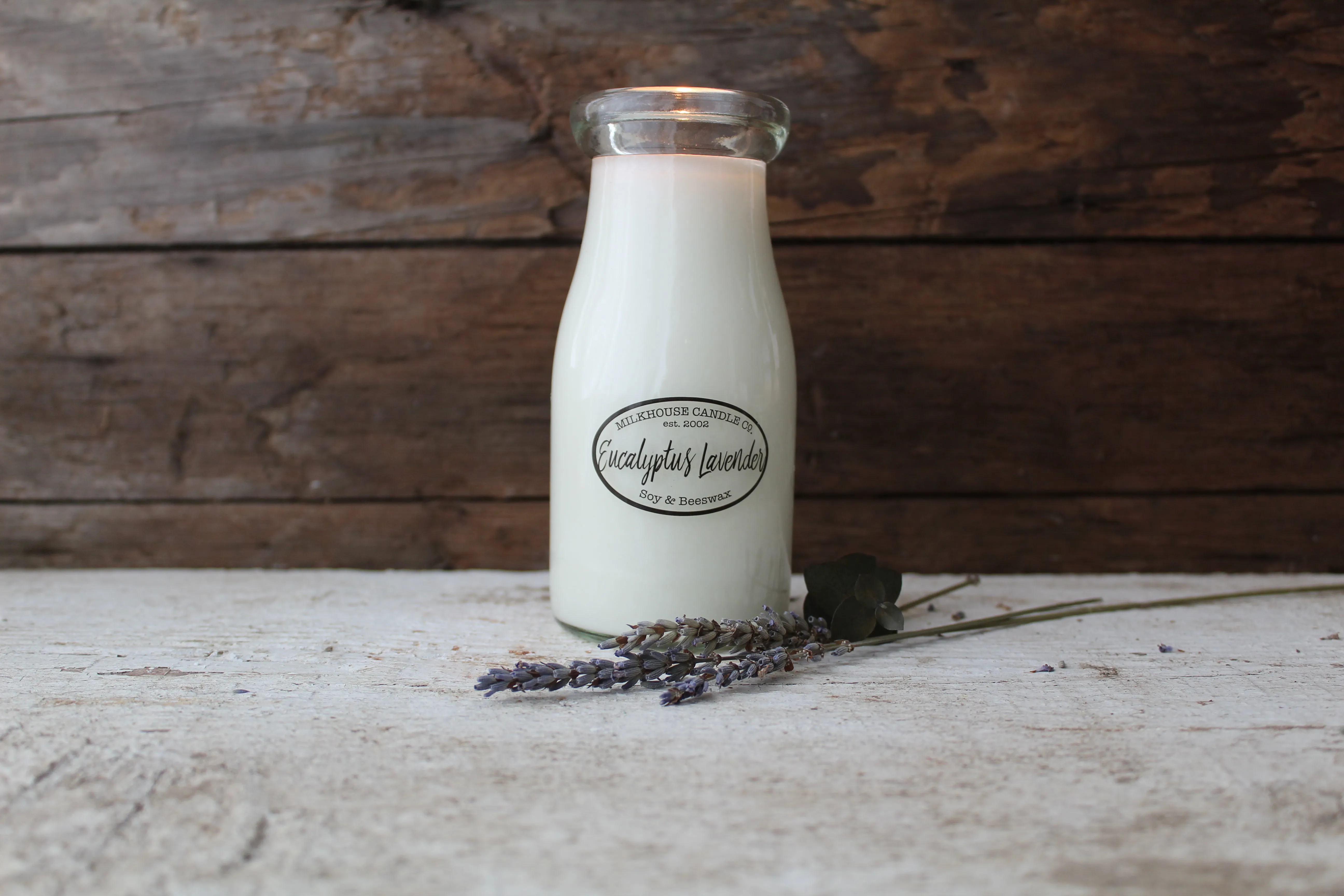 Milk Bottle Candles