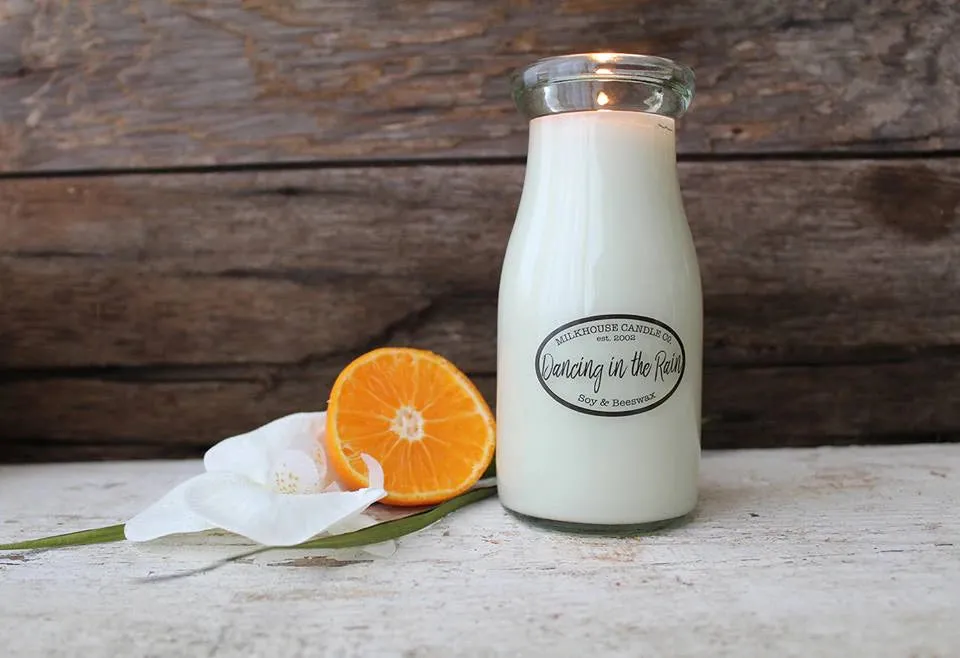 Milk Bottle Candles