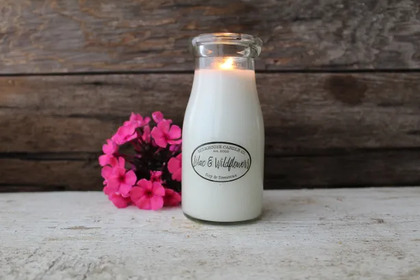 Milk Bottle Candles