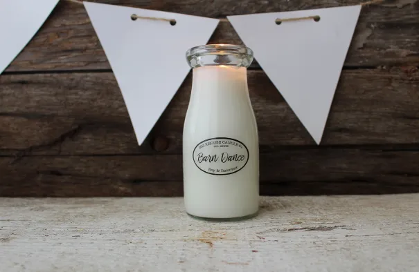 Milk Bottle Candles