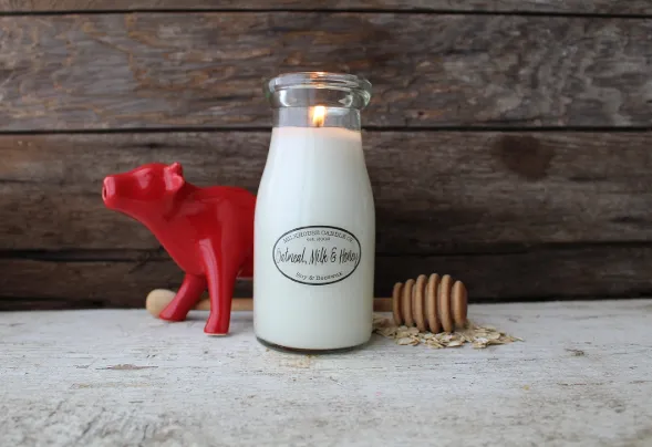 Milk Bottle Candles