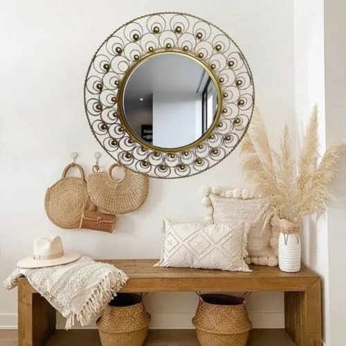 M/S M.L. CREATIONS ARTISTIC WALL MIRROR OR GOLDEN WALL MIRROR