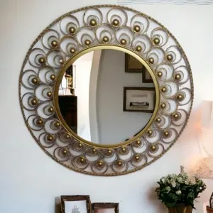 M/S M.L. CREATIONS ARTISTIC WALL MIRROR OR GOLDEN WALL MIRROR