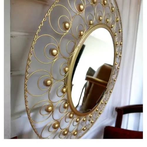 M/S M.L. CREATIONS ARTISTIC WALL MIRROR OR GOLDEN WALL MIRROR