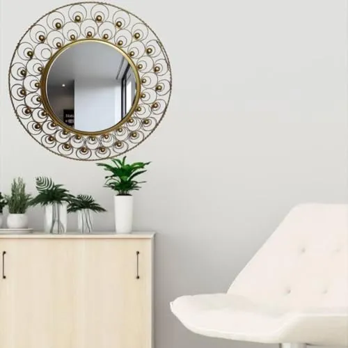 M/S M.L. CREATIONS ARTISTIC WALL MIRROR OR GOLDEN WALL MIRROR