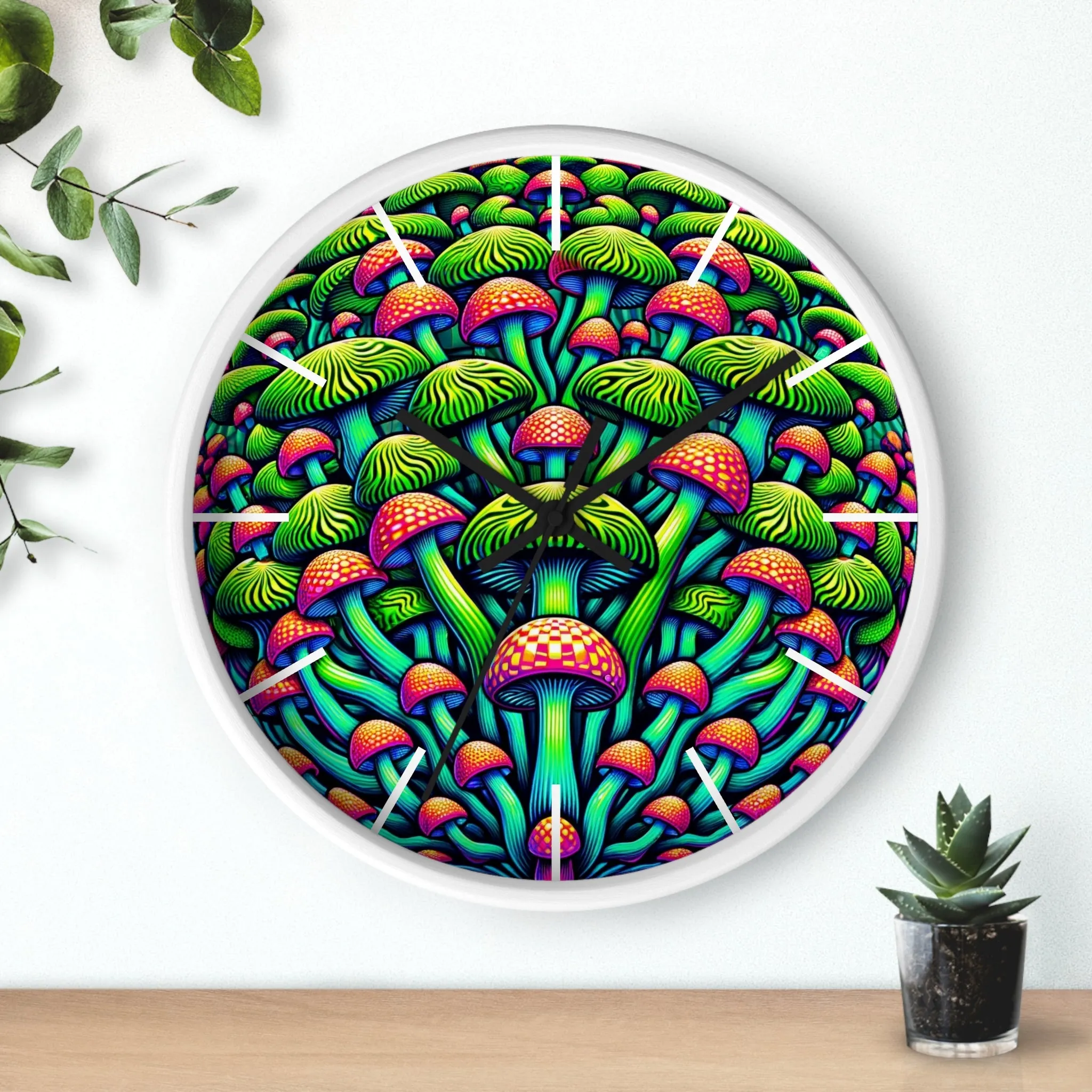 Mushroom Mystique 10" Wall clock #3