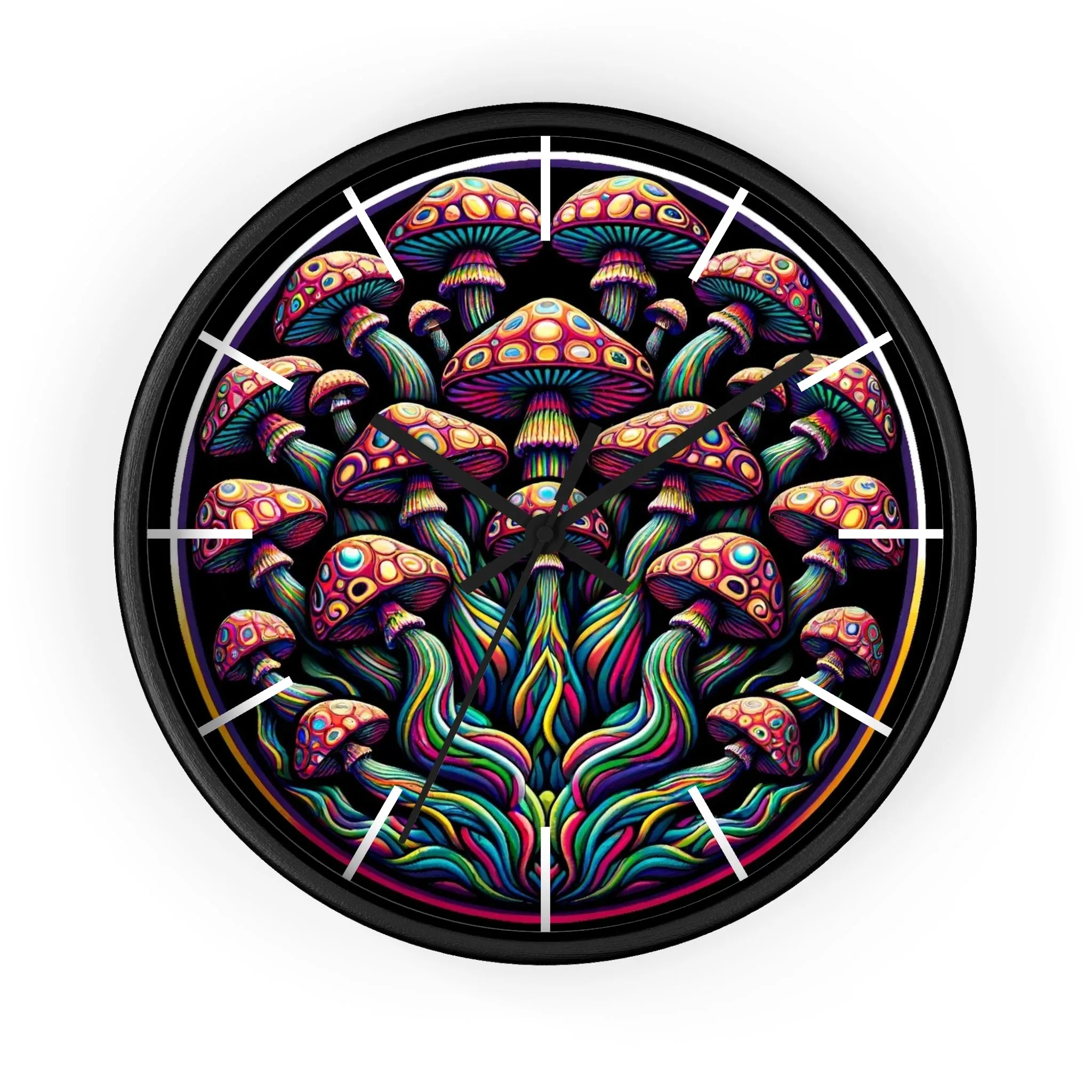 Mushroom Mystique 10" Wall clock #5