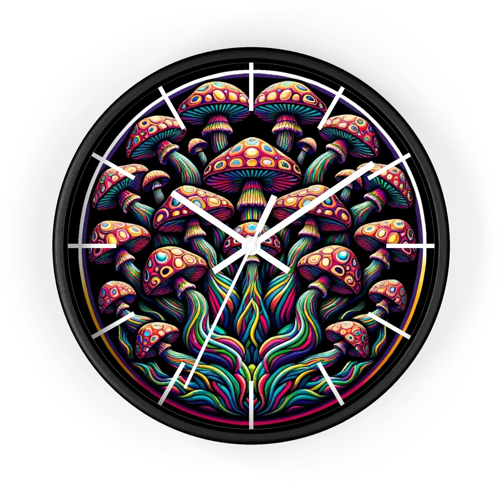 Mushroom Mystique 10" Wall clock #5