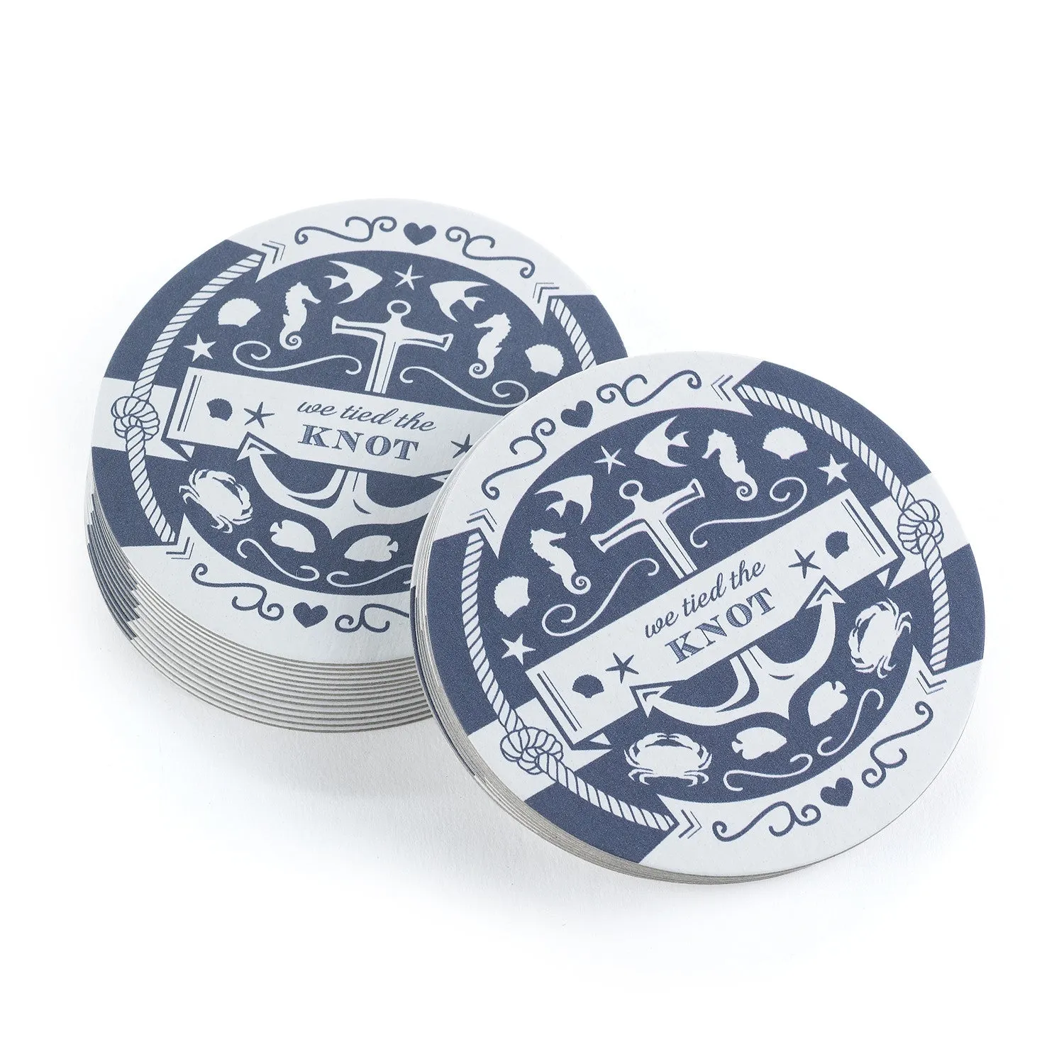 Nautical Beach Party Drink Coasters