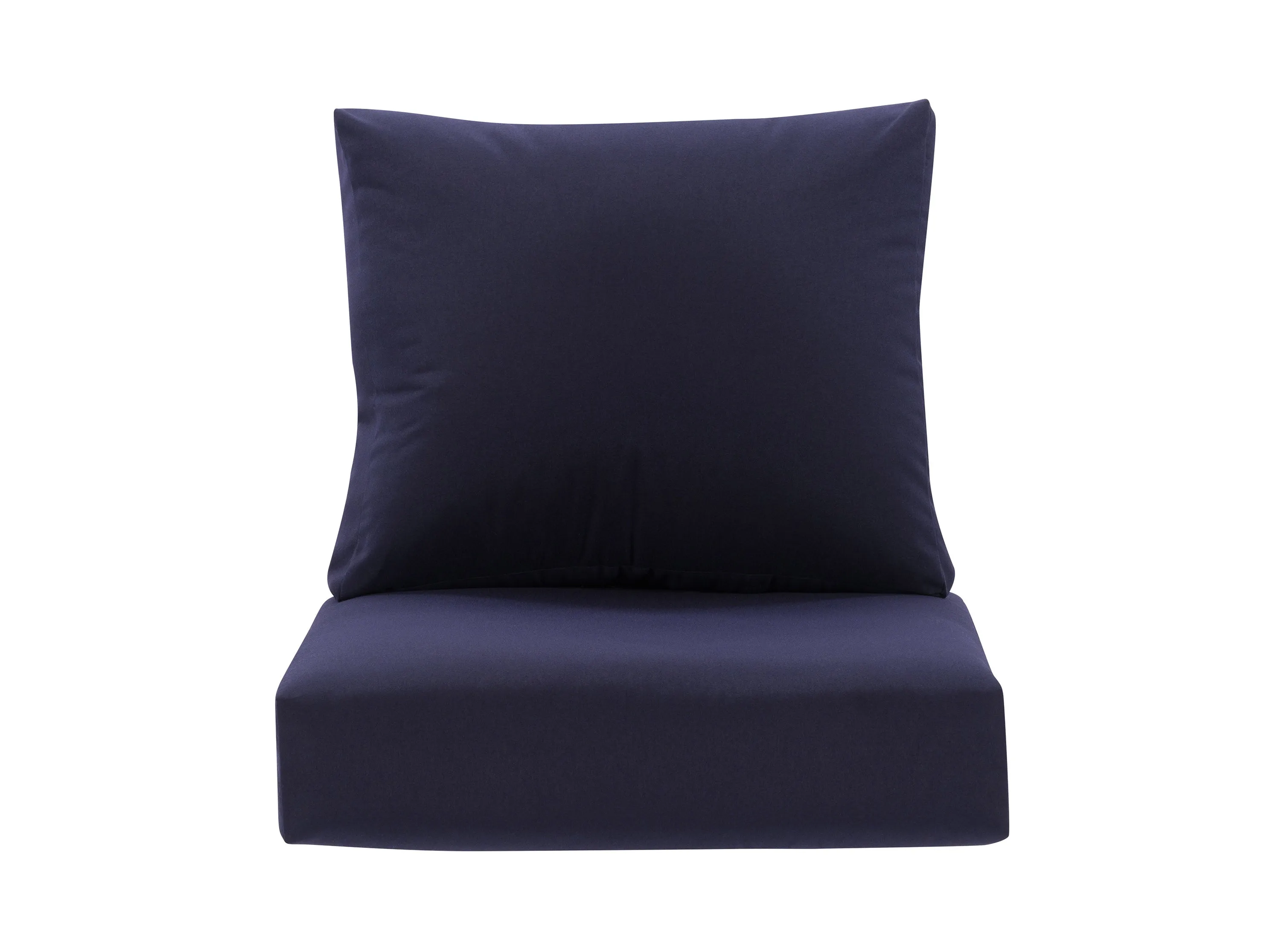 Navy Blue Single Chair Replacement Patio Cushion Set 2pc