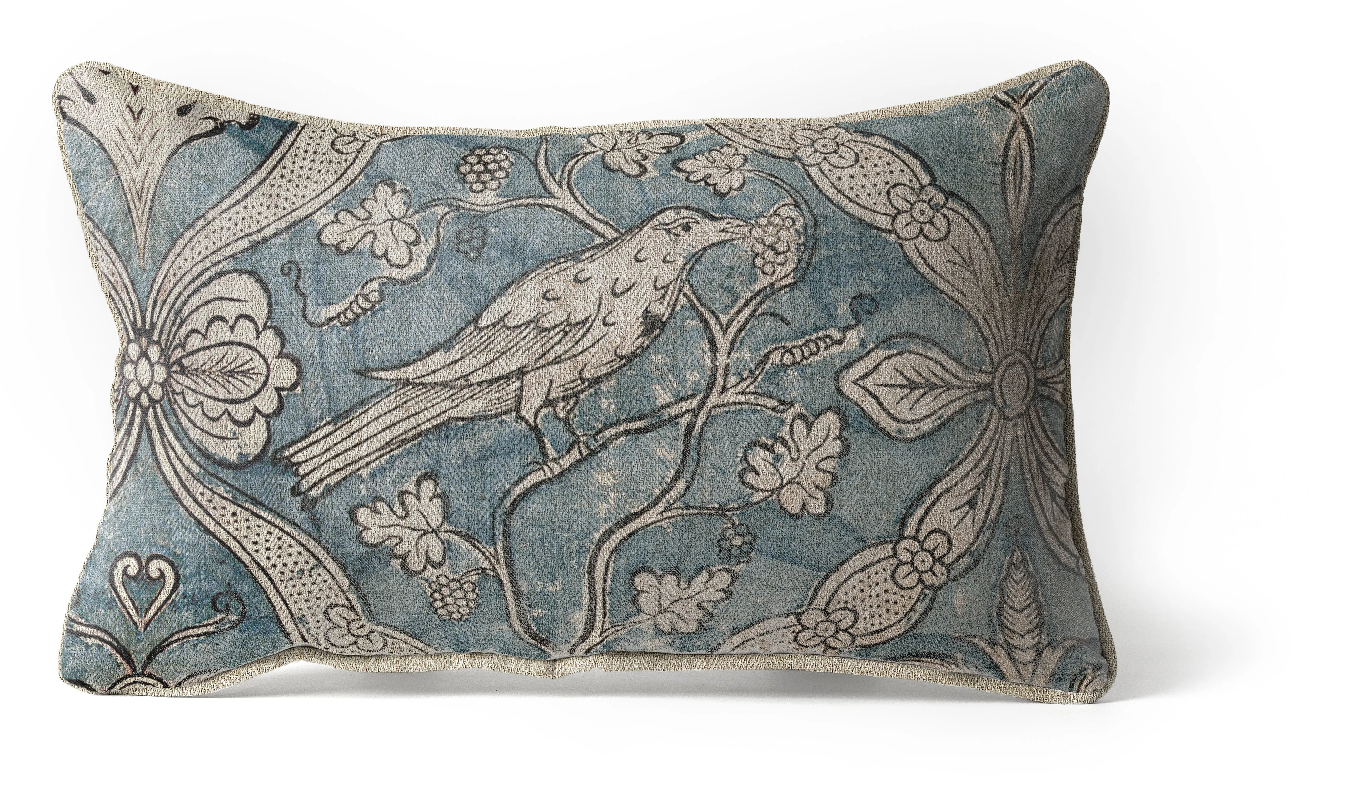 Nightingale-Poppy Cushion