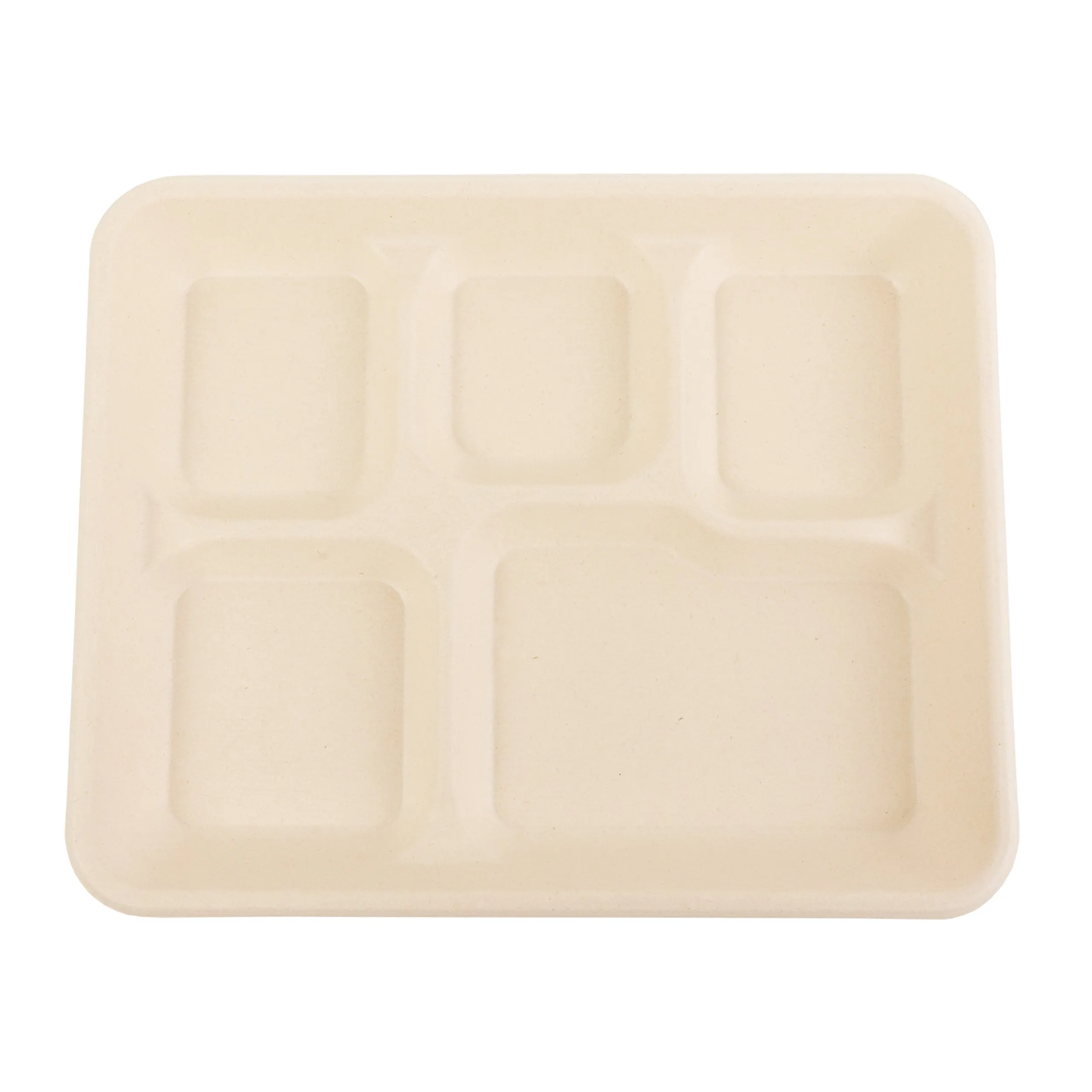 No PFAS added 5 Compartment Value Trays, Case of 500