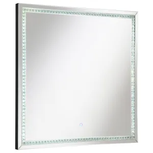 Noelle Square Wall Mirror With LED Lights