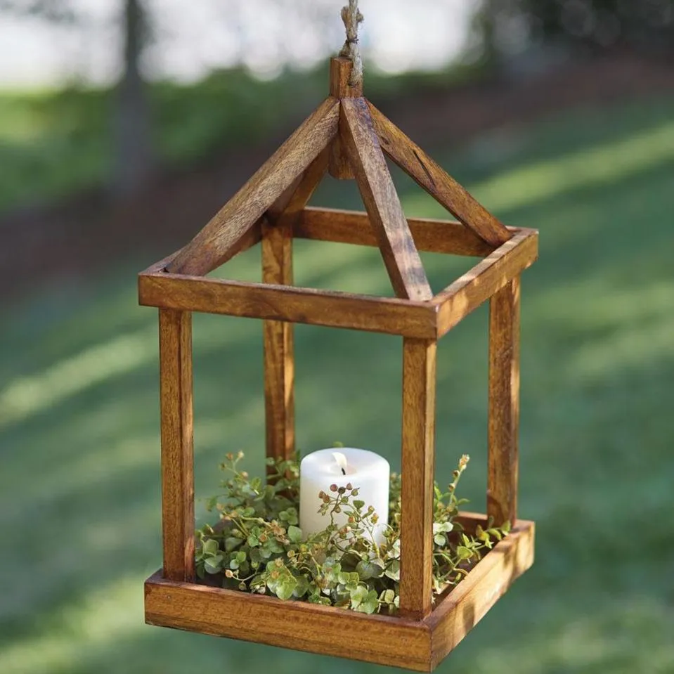 Open Wood Lantern