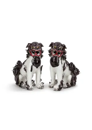 pair of fu dogs, 18th c