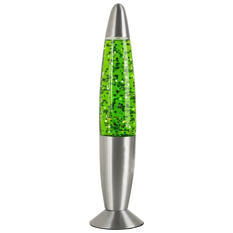 Peace Motion Glitter Lamp | Green