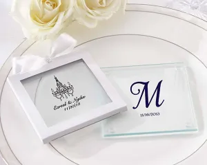 Personalized Glass Coasters - Wedding (Set of 12)