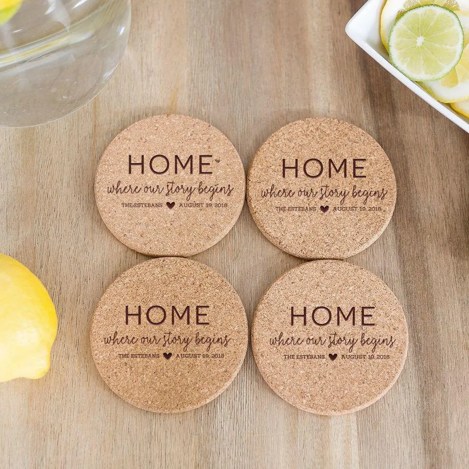 Personalized Thick Cork Coasters