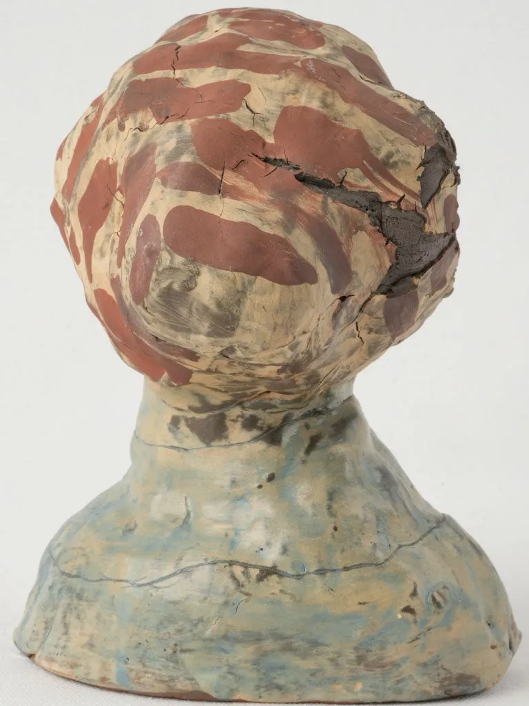 Petite Terracotta Sculpture Signed by Jaber Al Mahjoub (1938–2021) 9½"