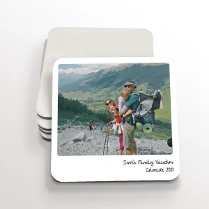 Polaroid Photo Square Coasters