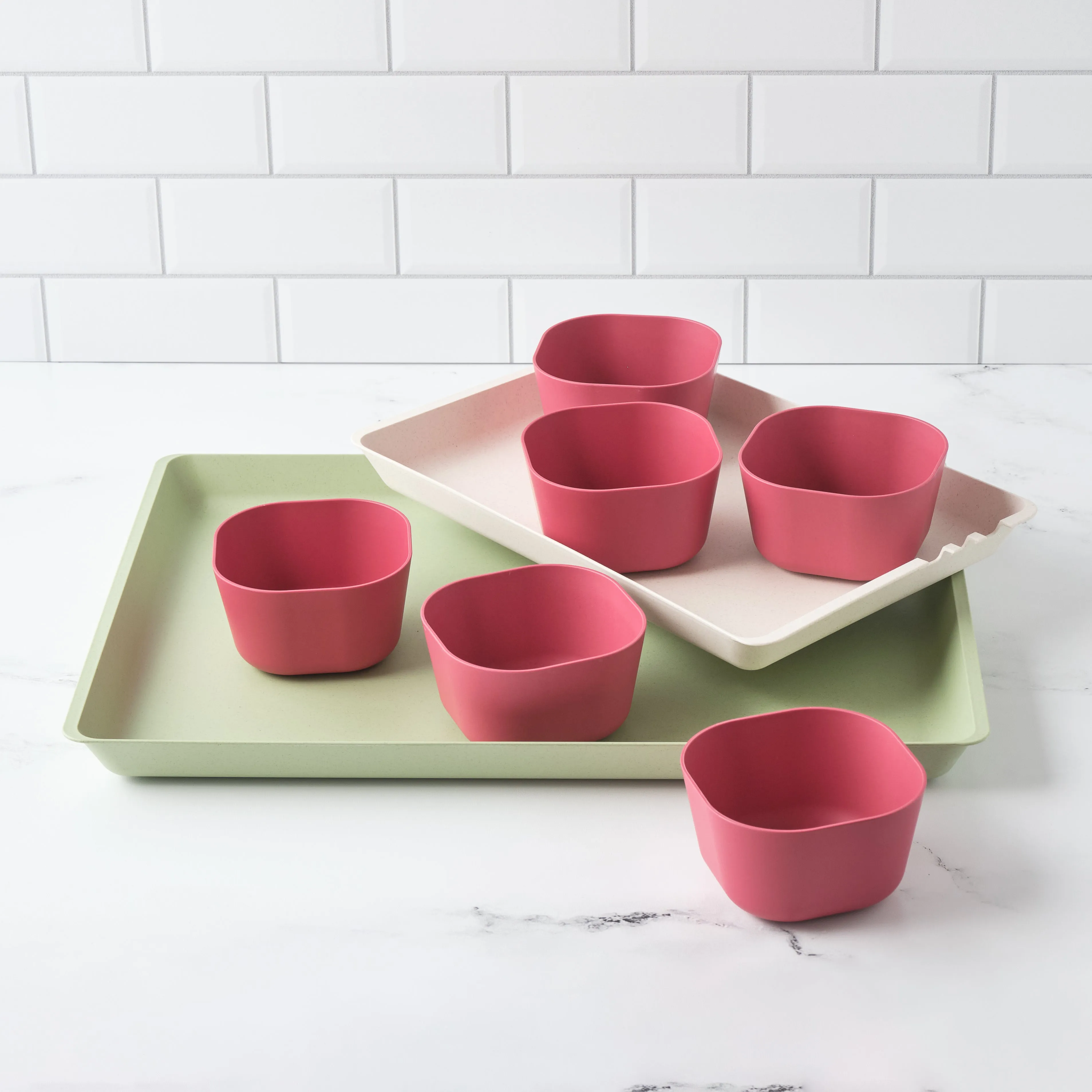 Prep 'N Serve Trays & Bowls Set