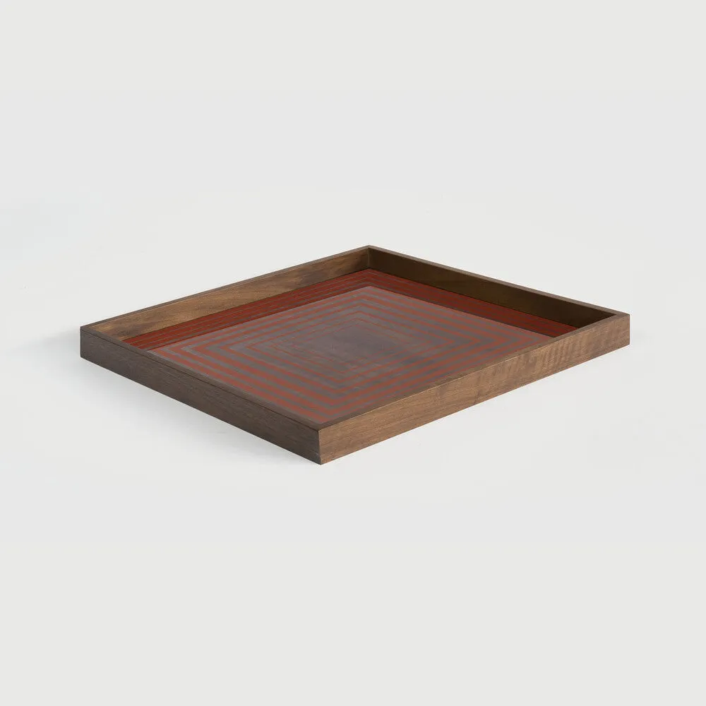 Pumpkin Square Glass Tray