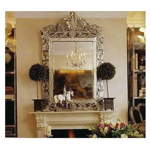 Quality Glass Venetian Elegance Handcrafted Decorative Wall Mirror,Exquisite Home Décor Accent for Living Room, Bedroom, or Entryway 44 x 72 Inch (Model V3)