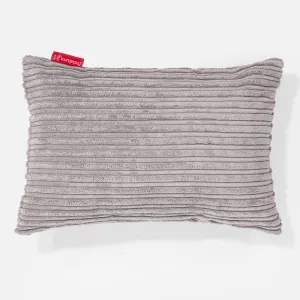 Rectangular Scatter Cushion Cover 35 x 50cm - Cord Silver Grey