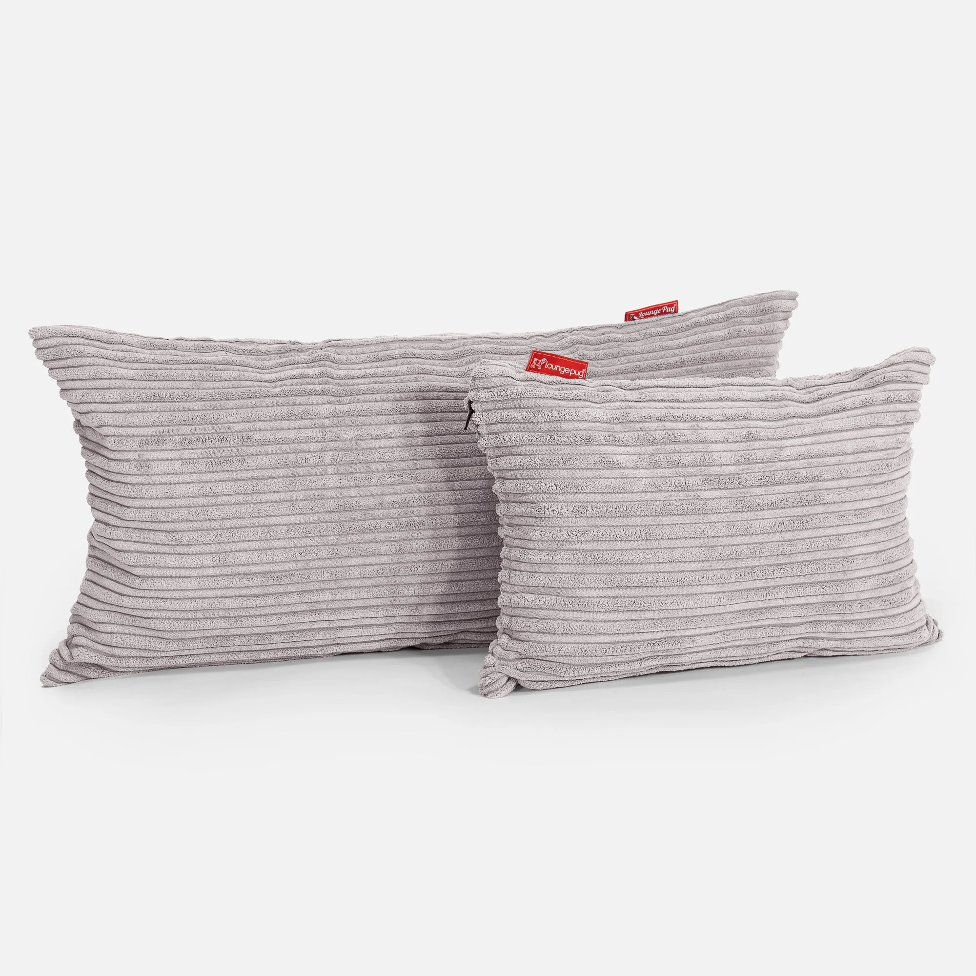 Rectangular Scatter Cushion Cover 35 x 50cm - Cord Silver Grey