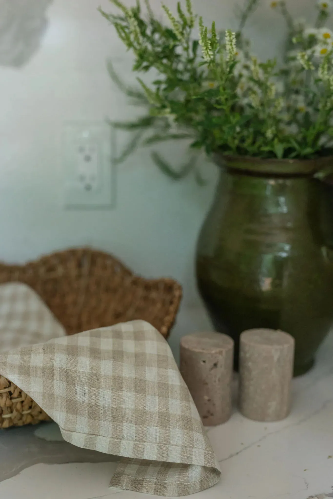 Round Scalloped Bankuan Baskets