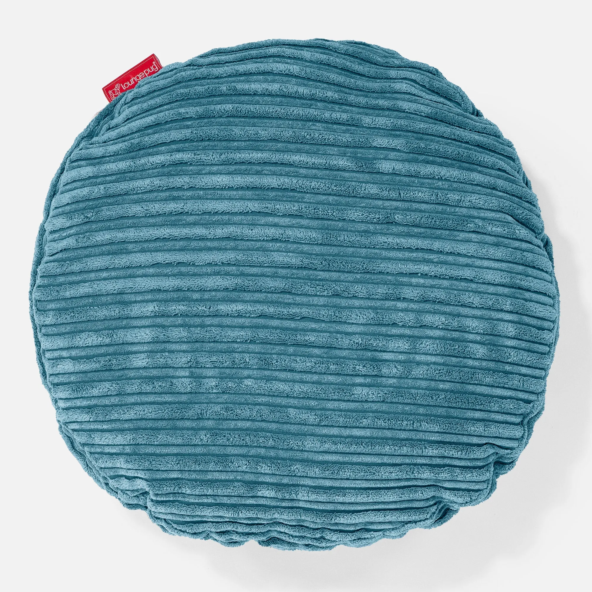 Round Scatter Cushion Cover 50cm - Cord Aegean Blue