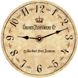 Rustic Perfumery London Clock- Clock for Classic Decor