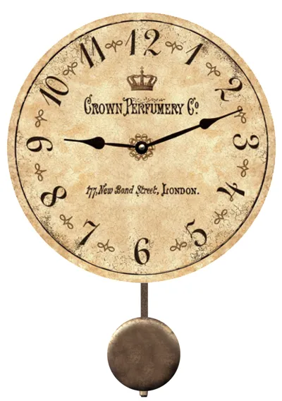 Rustic Perfumery London Clock- Clock for Classic Decor