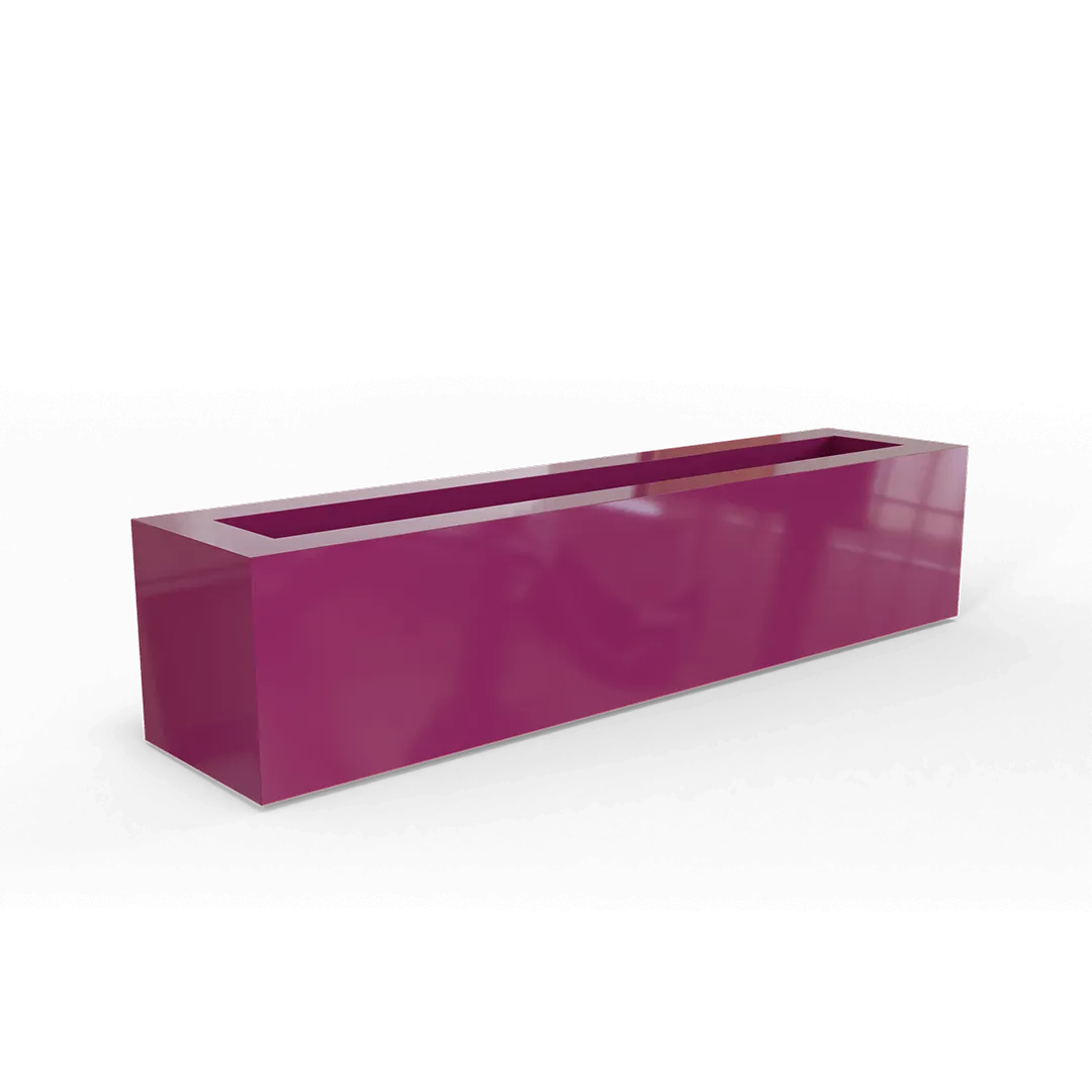 Salon Narrow Low Rectangular Planter