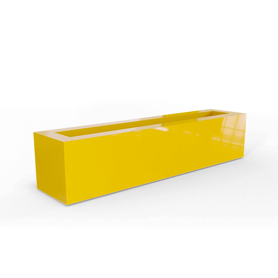 Salon Narrow Low Rectangular Planter