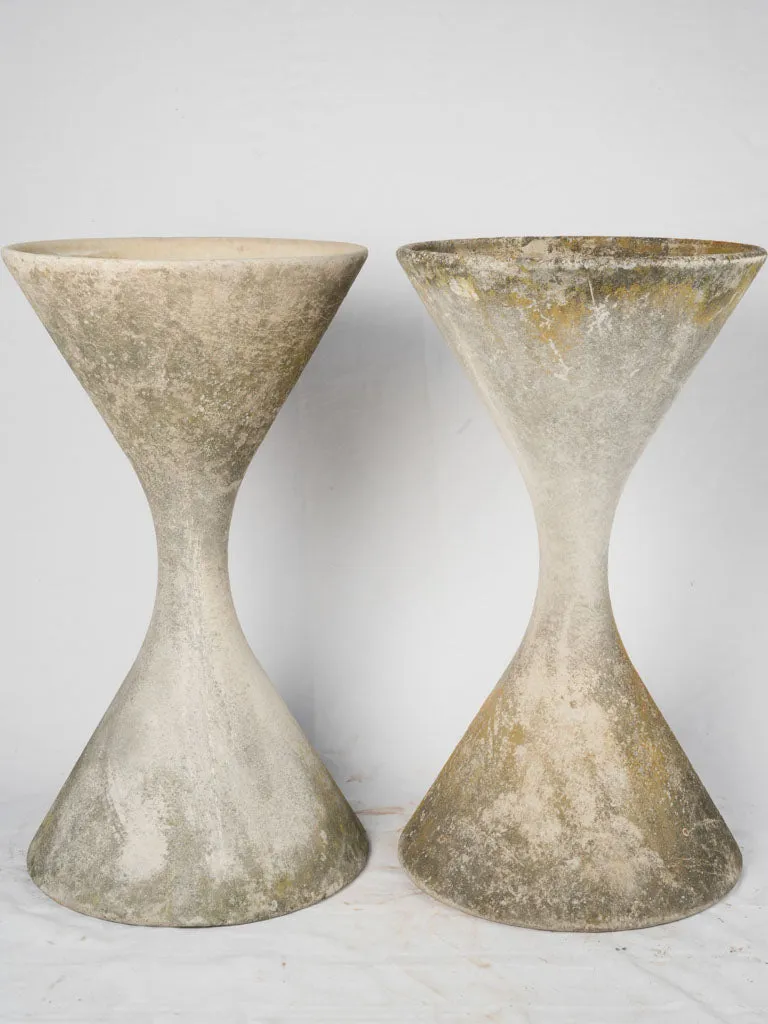 Set Of Two Willy Guhl-Style Hourglass Planters 37½"