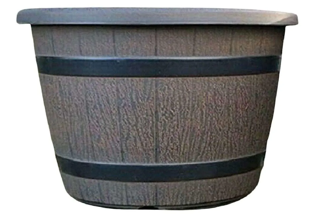 SG Traders™ Round Plastic Barrel Tub Planters