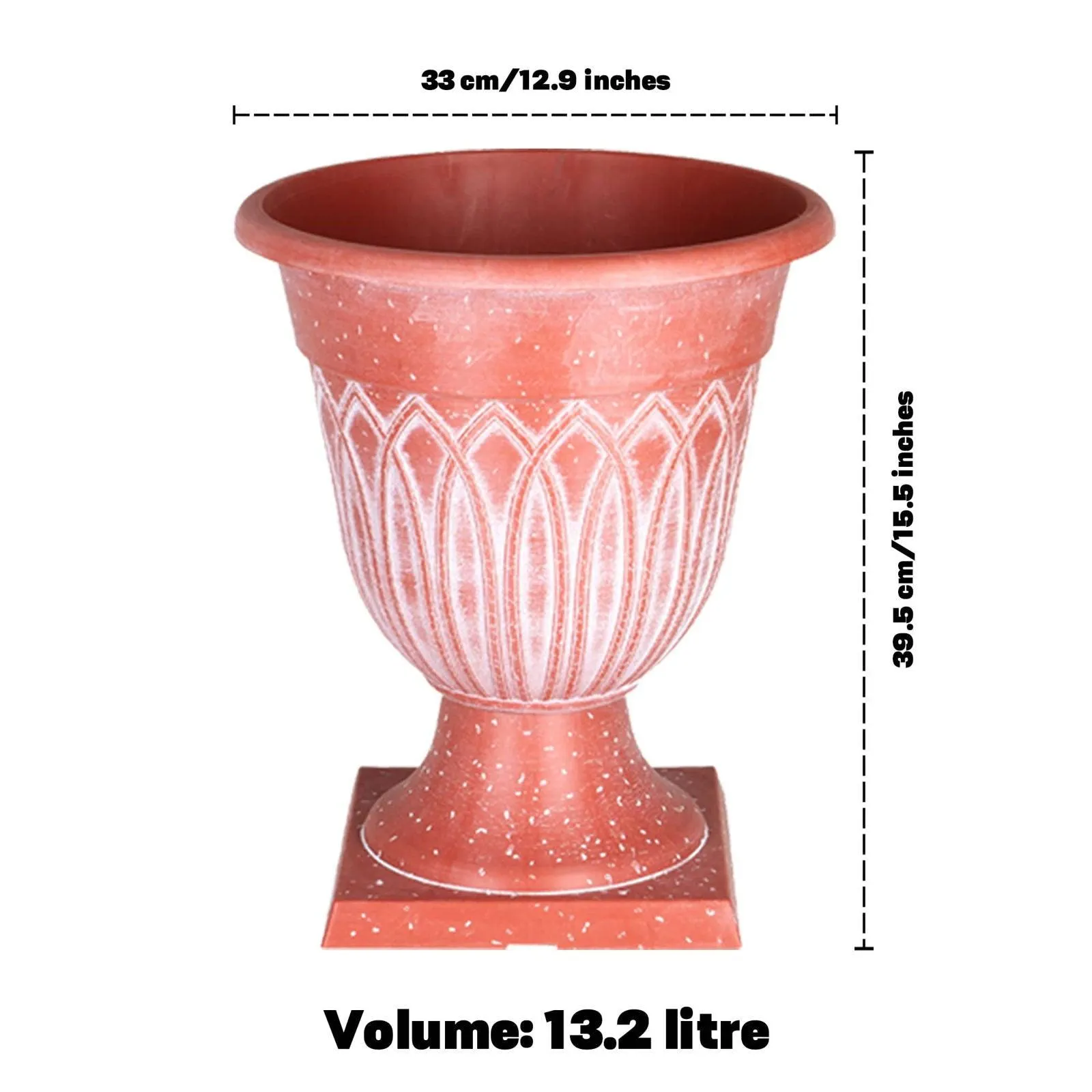 SG Traders™ TAMPA URN PLANT POT