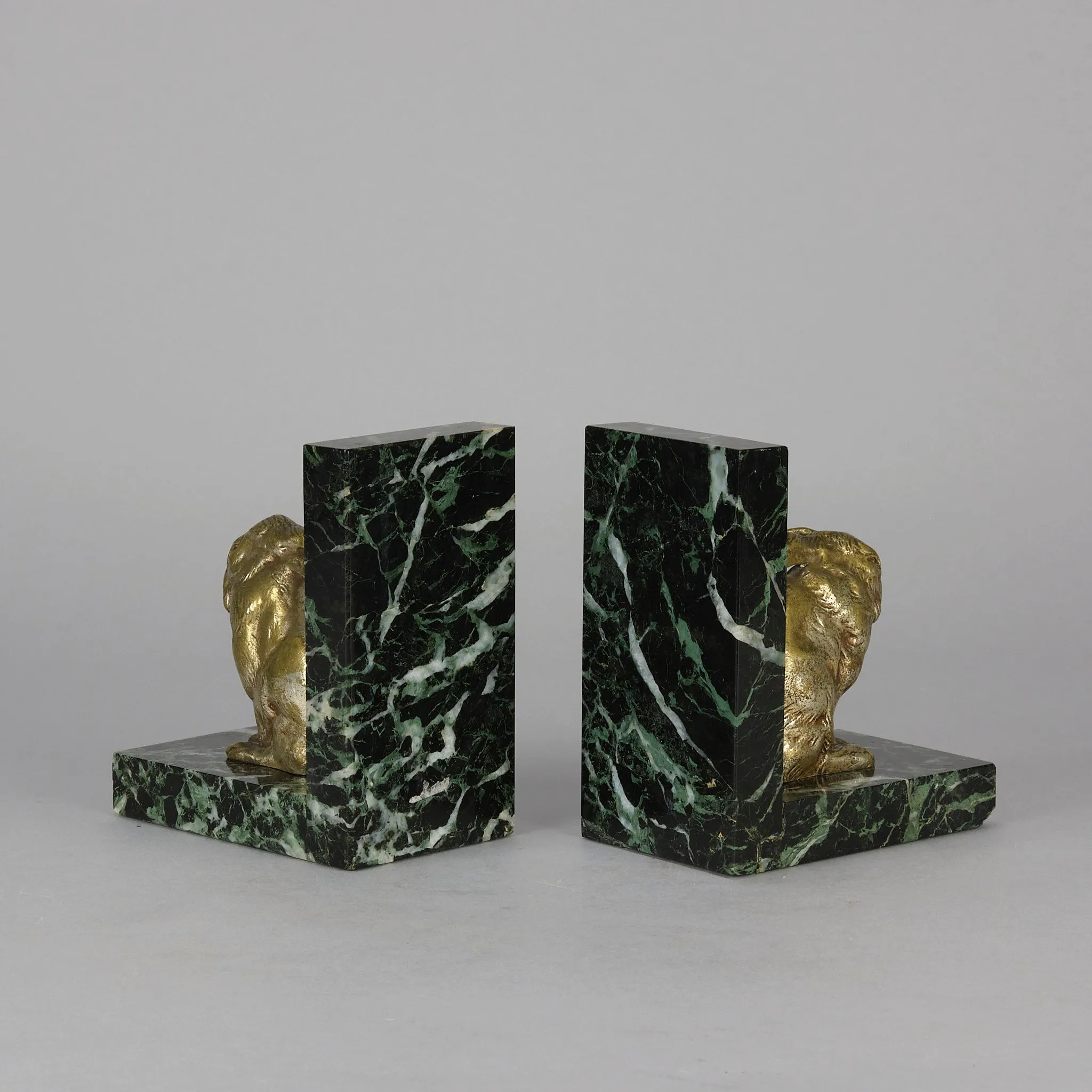 Silvered French Bronze Rabbit Bookends