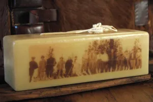 Ski Decor Candle - Vintage Ski Club c. 1930's