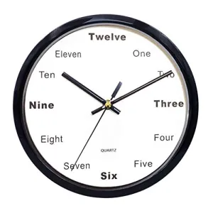 STRAW Silent Wall Clock, Non-tick Mute, Easy to Read, Creative and Stylish Decorative Clock