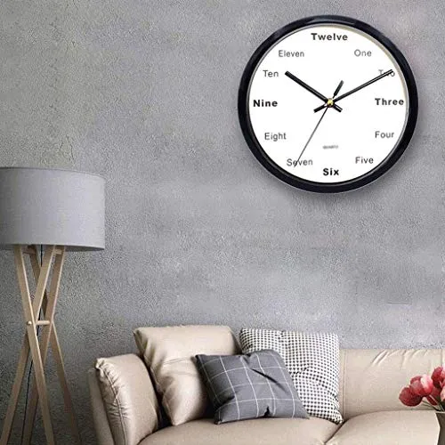 STRAW Silent Wall Clock, Non-tick Mute, Easy to Read, Creative and Stylish Decorative Clock