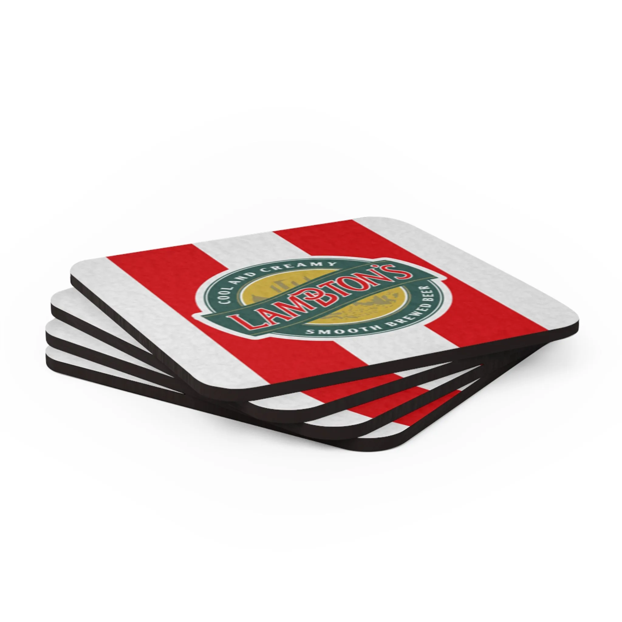 Sunderland Retro Lambtons Corkwood Coaster Set