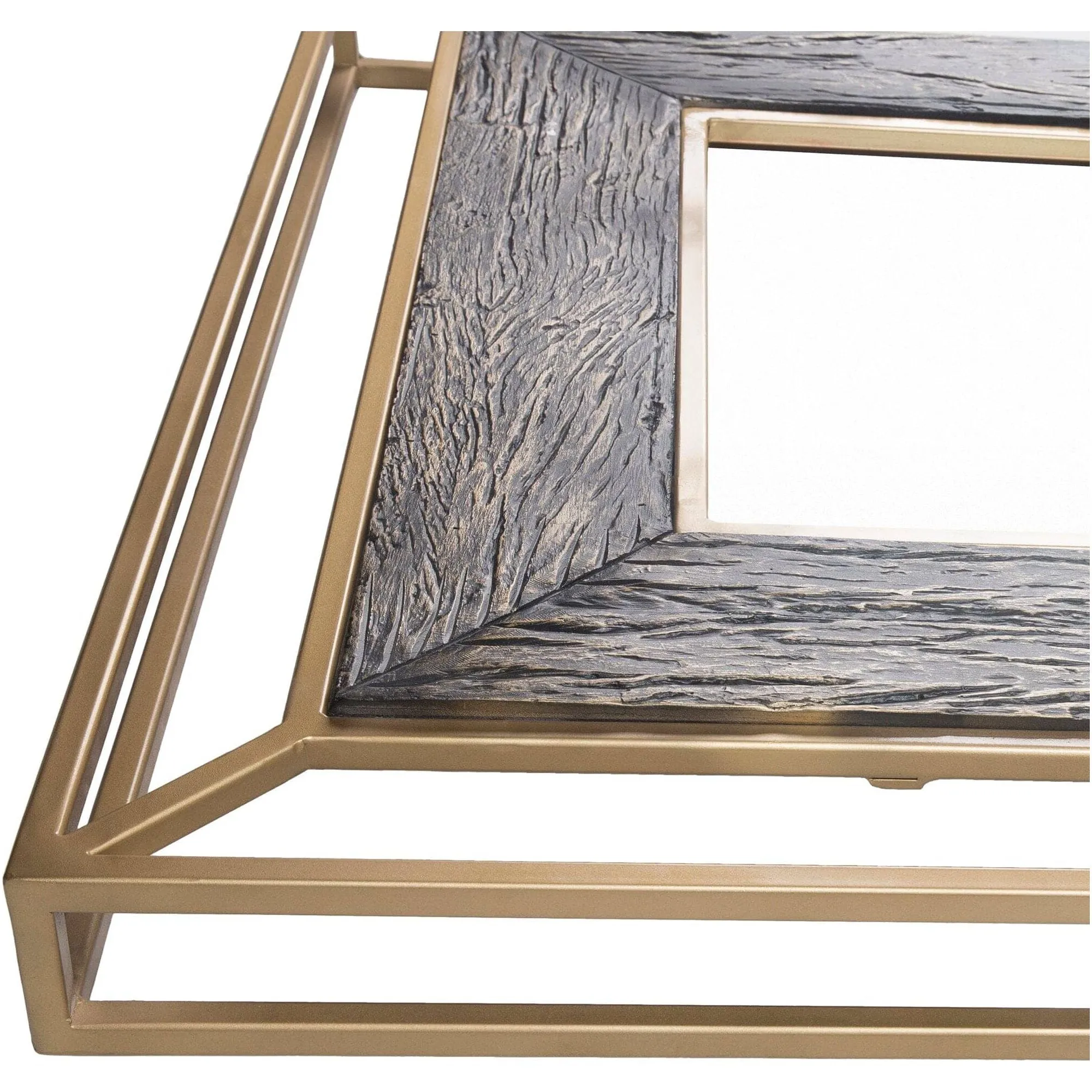 SURYA Allure Gold Decorative Wall Mirror 36W x 48H - LLU001-3648