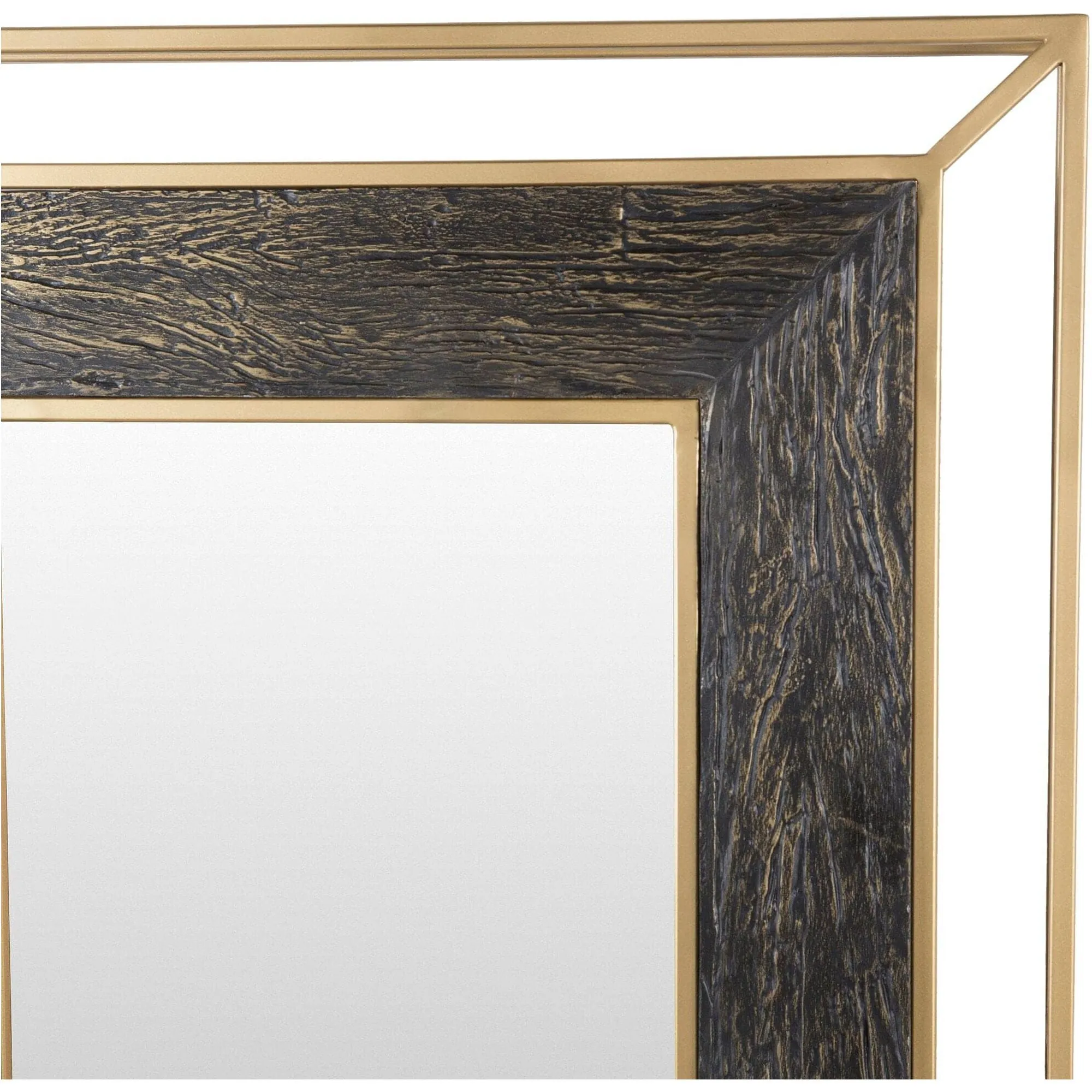 SURYA Allure Gold Decorative Wall Mirror 36W x 48H - LLU001-3648