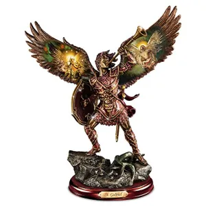 The Bradford Exchange Archangel Gabriel Sculpture with Howard David Johnson Artwork